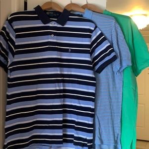 Three Men’s RL Polos size L